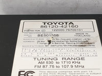 2006-2008 Toyota Rav4 Radio AM FM Cd Player Receiver Replacement P/N:86120-42160 122000-76700101 Fits Fits 2006 2007 2008 OE