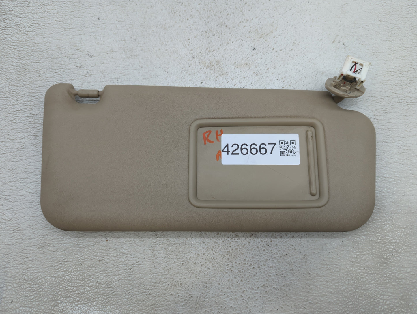 2006-2009 Toyota Rav4 Sun Visor Shade Replacement Passenger Right Mirror Fits Fits 2006 2007 2008 2009 OEM Used Auto Parts -