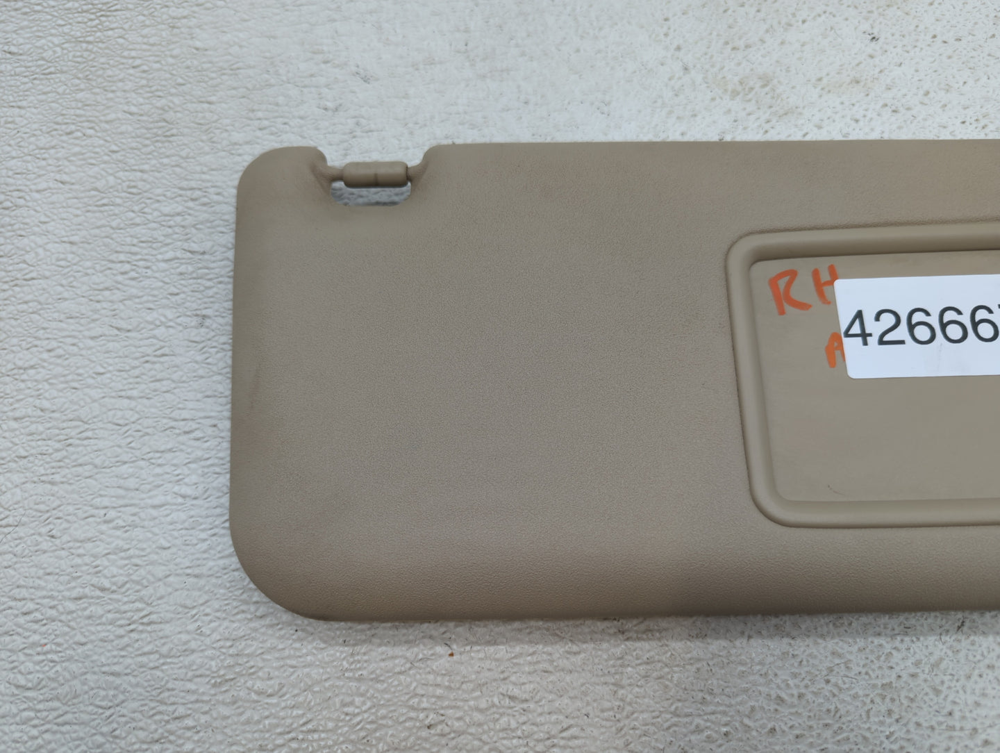 2006-2009 Toyota Rav4 Sun Visor Shade Replacement Passenger Right Mirror Fits Fits 2006 2007 2008 2009 OEM Used Auto Parts -