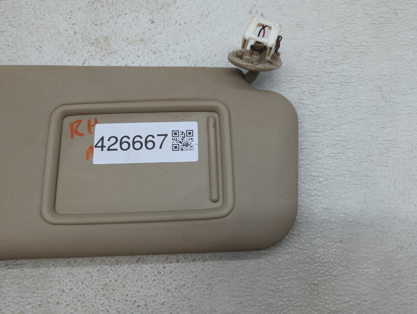 2006-2009 Toyota Rav4 Sun Visor Shade Replacement Passenger Right Mirror Fits Fits 2006 2007 2008 2009 OEM Used Auto Parts -