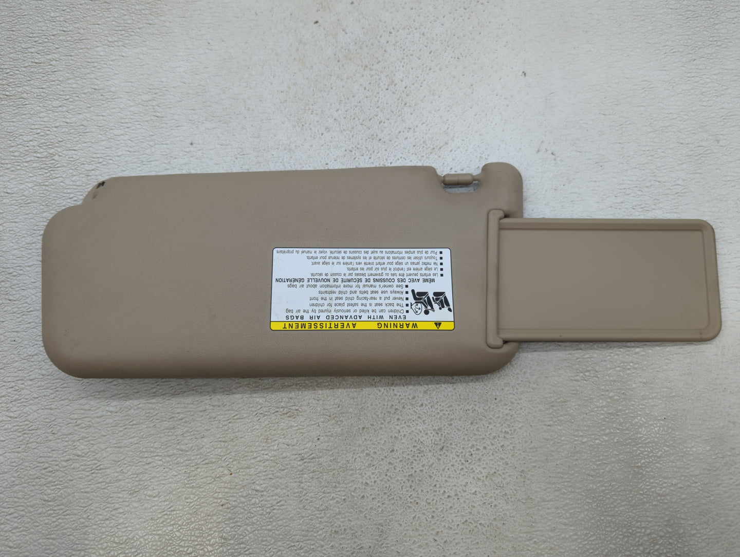 2006-2009 Toyota Rav4 Sun Visor Shade Replacement Passenger Right Mirror Fits Fits 2006 2007 2008 2009 OEM Used Auto Parts -
