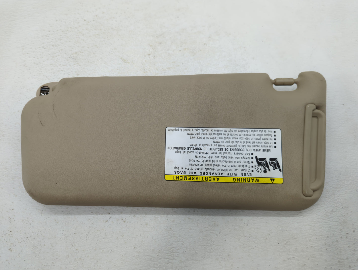 2006-2009 Toyota Rav4 Sun Visor Shade Replacement Passenger Right Mirror Fits Fits 2006 2007 2008 2009 OEM Used Auto Parts -