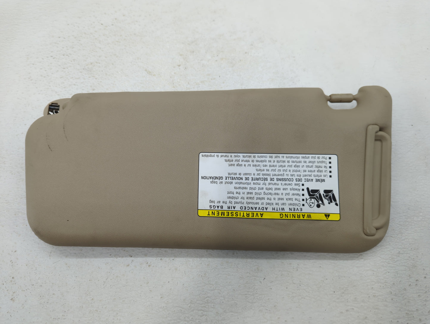 2006-2009 Toyota Rav4 Sun Visor Shade Replacement Passenger Right Mirror Fits Fits 2006 2007 2008 2009 OEM Used Auto Parts -