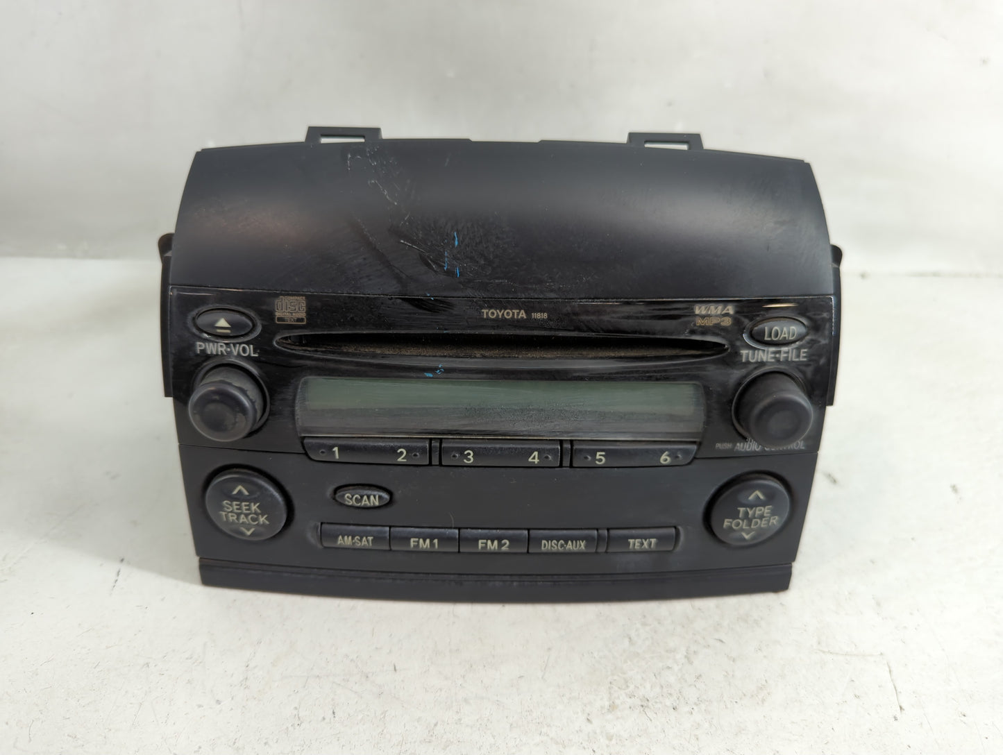2006-2007 Toyota Sienna Radio AM FM Cd Player Receiver Replacement P/N:86120-AE053 Fits Fits 2006 2007 OEM Used Auto Parts -
