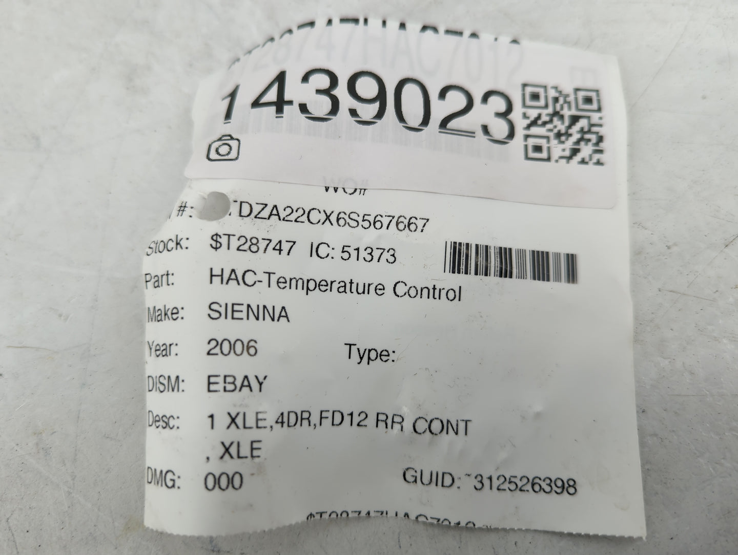 2004-2010 Toyota Sienna Climate Control Module Temperature AC/Heater Replacement Fits Fits 2004 2005 2006 2007 2008 2009 201