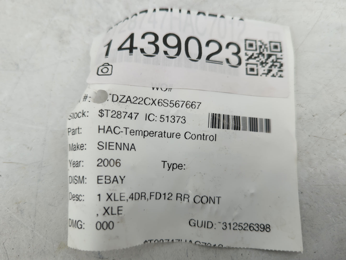 2004-2010 Toyota Sienna Climate Control Module Temperature AC/Heater Replacement Fits Fits 2004 2005 2006 2007 2008 2009 201