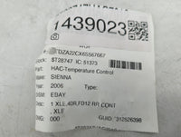 2004-2010 Toyota Sienna Climate Control Module Temperature AC/Heater Replacement Fits Fits 2004 2005 2006 2007 2008 2009 201