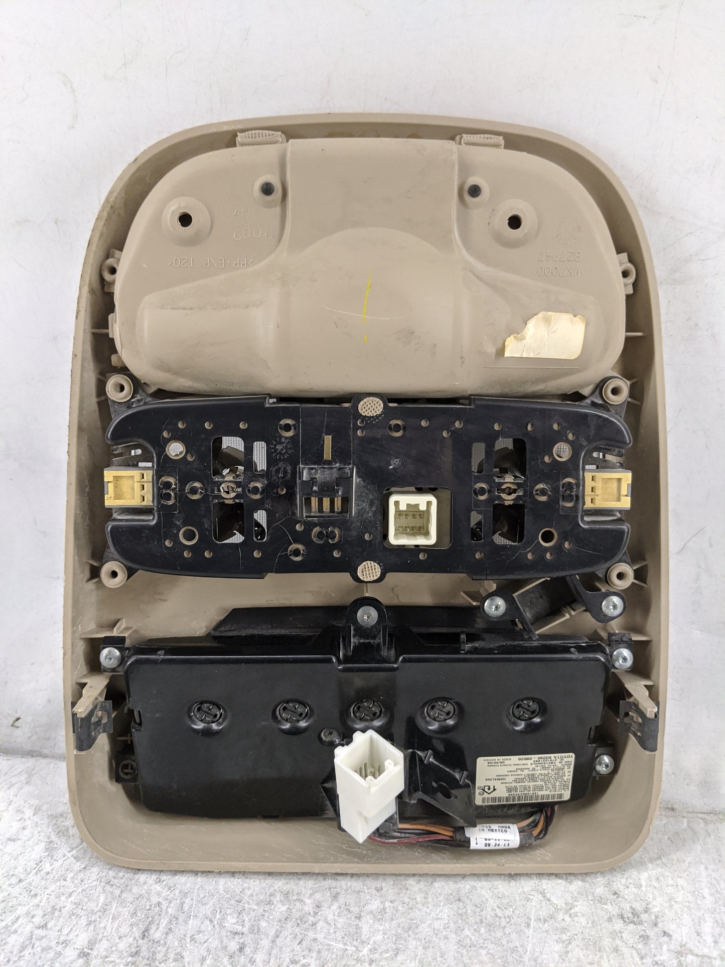 2006 Toyota Sienna Overhead Roof Console Tan - Oemusedautoparts1.com