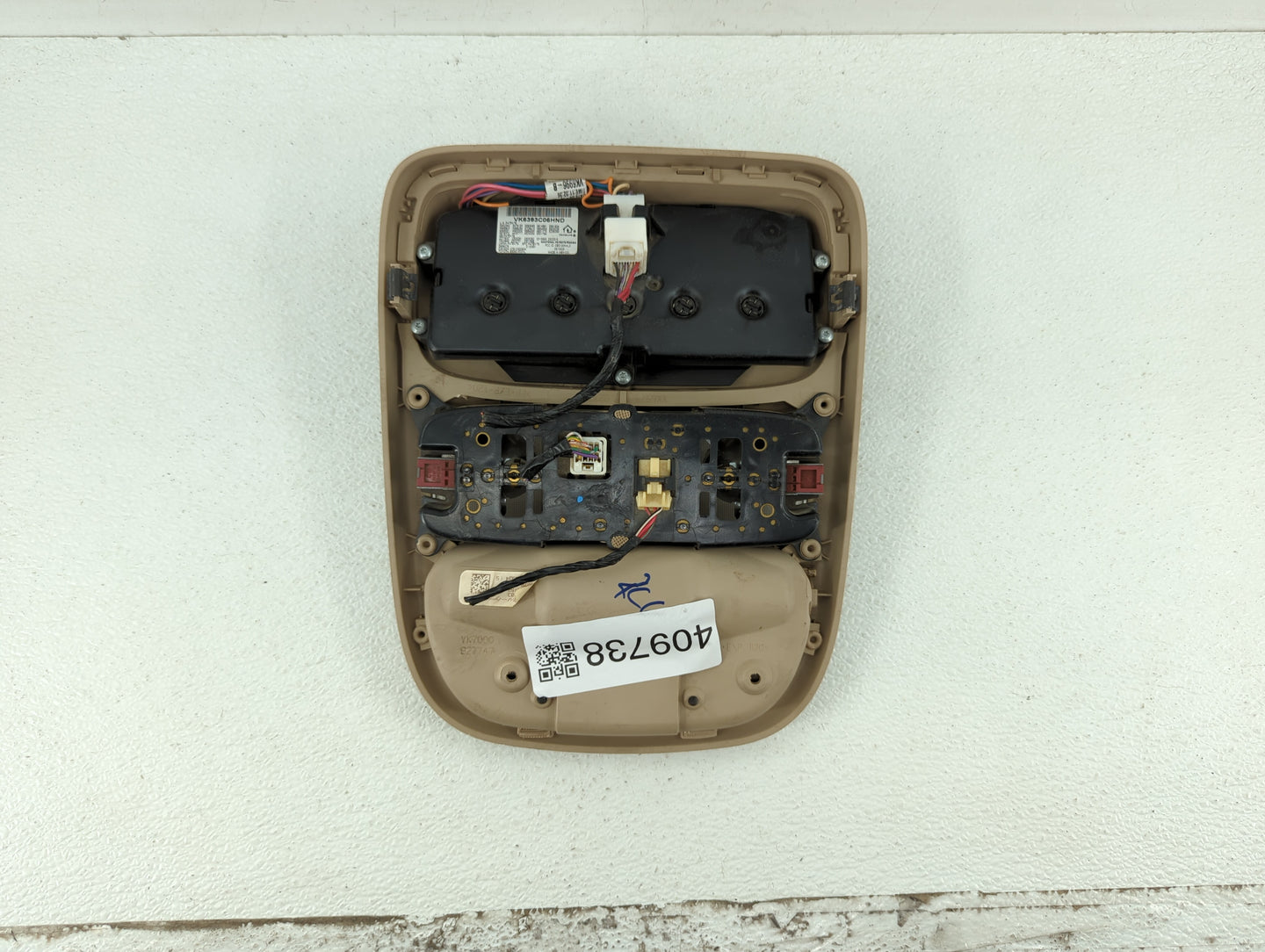 2004-2010 Toyota Sienna Overhead Roof Console Interior Dome Light Beige - Oemusedautoparts1.com