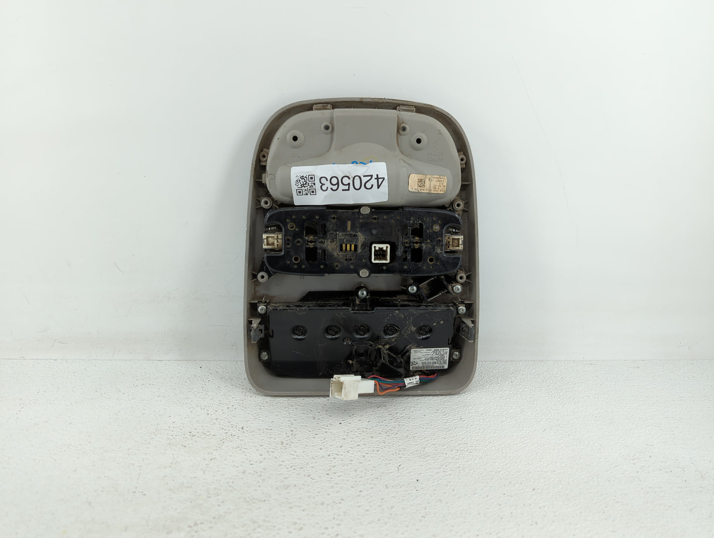 2006-2006 Toyota Sienna Overhead Console W/rear Climate Control Grey - Oemusedautoparts1.com
