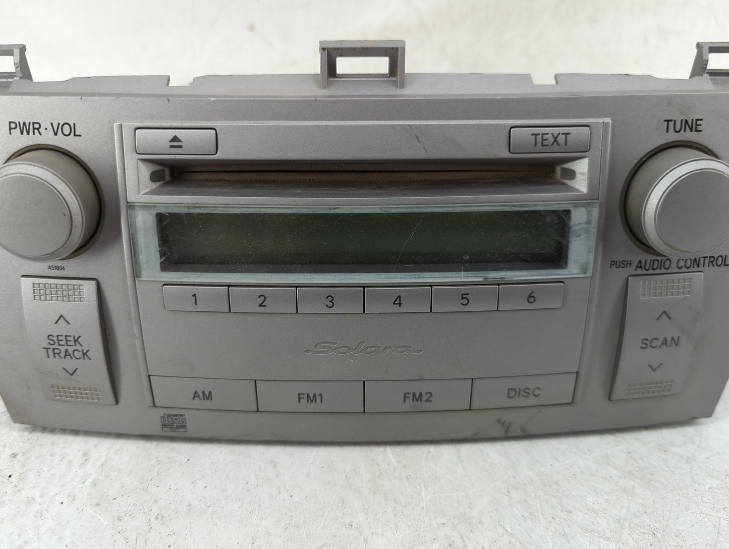 2004-2006 Toyota Solara Radio AM FM Cd Player Receiver Replacement P/N:86120-AA140 CQ-JS8360X Fits Fits 2004 2005 2006 OEM U