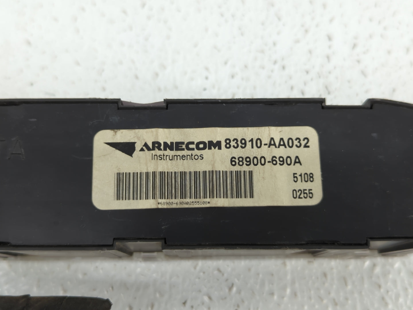 2006 Toyota Solara Digitial Dash Clock P/N:83910-AA032 Fits OEM Used Auto Parts - Oemusedautoparts1.com