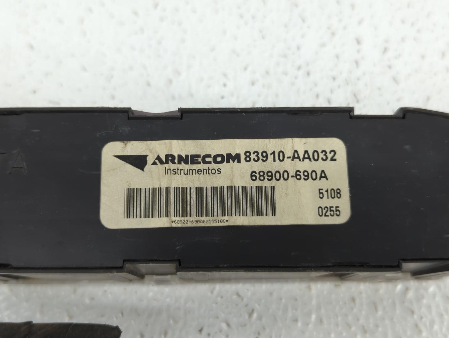 2006 Toyota Solara Digitial Dash Clock P/N:83910-AA032 Fits OEM Used Auto Parts - Oemusedautoparts1.com