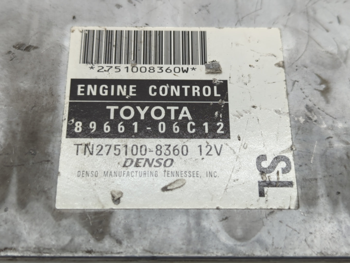 2005-2006 Toyota Solara PCM Engine Control Computer ECU ECM PCU OEM P/N:89661-06C12 Fits Fits 2005 2006 OEM Used Auto Parts 