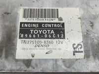 2005-2006 Toyota Solara PCM Engine Control Computer ECU ECM PCU OEM P/N:89661-06C12 Fits Fits 2005 2006 OEM Used Auto Parts 