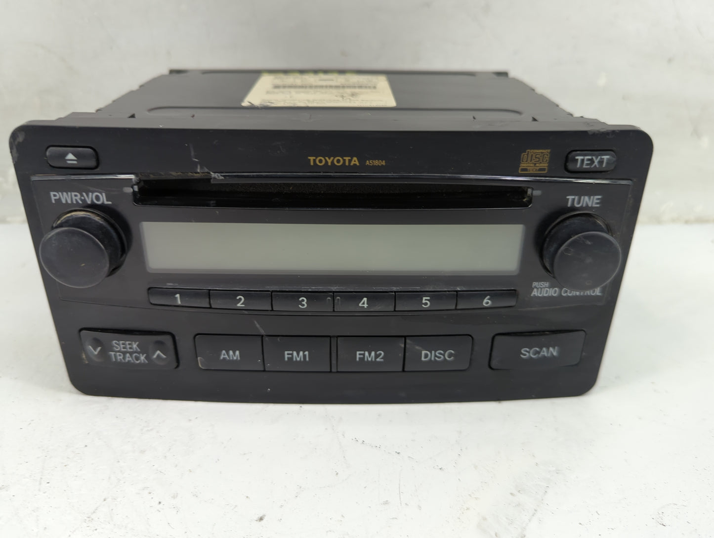 2003-2006 Toyota Tundra Radio AM FM Cd Player Receiver Replacement P/N:88120-0C100 Fits Fits 2003 2004 2005 2006 OEM Used Au