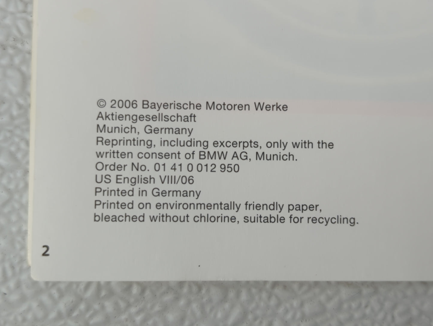 2006 Volkswagen Atlas Owners Manual Book Guide OEM Used Auto Parts - Oemusedautoparts1.com
