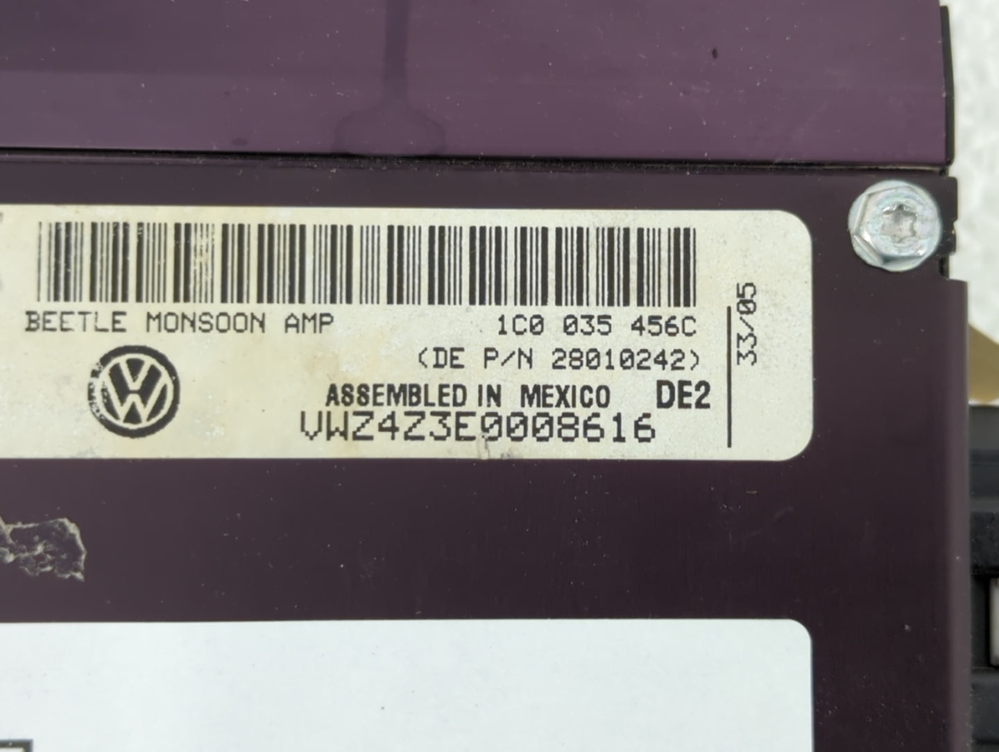 2006 Volkswagen Beetle Am Fm Cd Player Radio Receiver - Oemusedautoparts1.com