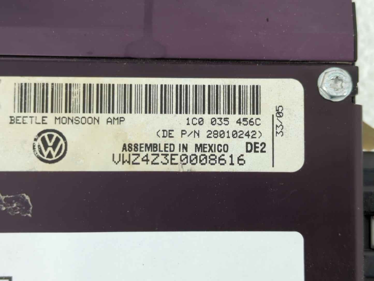 2006 Volkswagen Beetle Am Fm Cd Player Radio Receiver - Oemusedautoparts1.com
