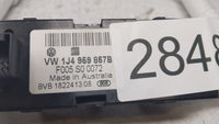 2006 Volkswagen Golf Master Power Window Switch Replacement Driver Side Left Fits OEM Used Auto Parts - Oemusedautoparts1.co