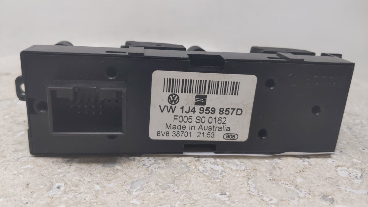 2006 Volkswagen Golf Master Power Window Switch Replacement Driver Side Left P/N:1J4 959 857D Fits OEM Used Auto Parts - Oem