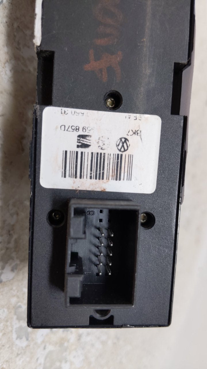 2006 Volkswagen Golf Master Power Window Switch Replacement Driver Side Left Fits OEM Used Auto Parts - Oemusedautoparts1.co