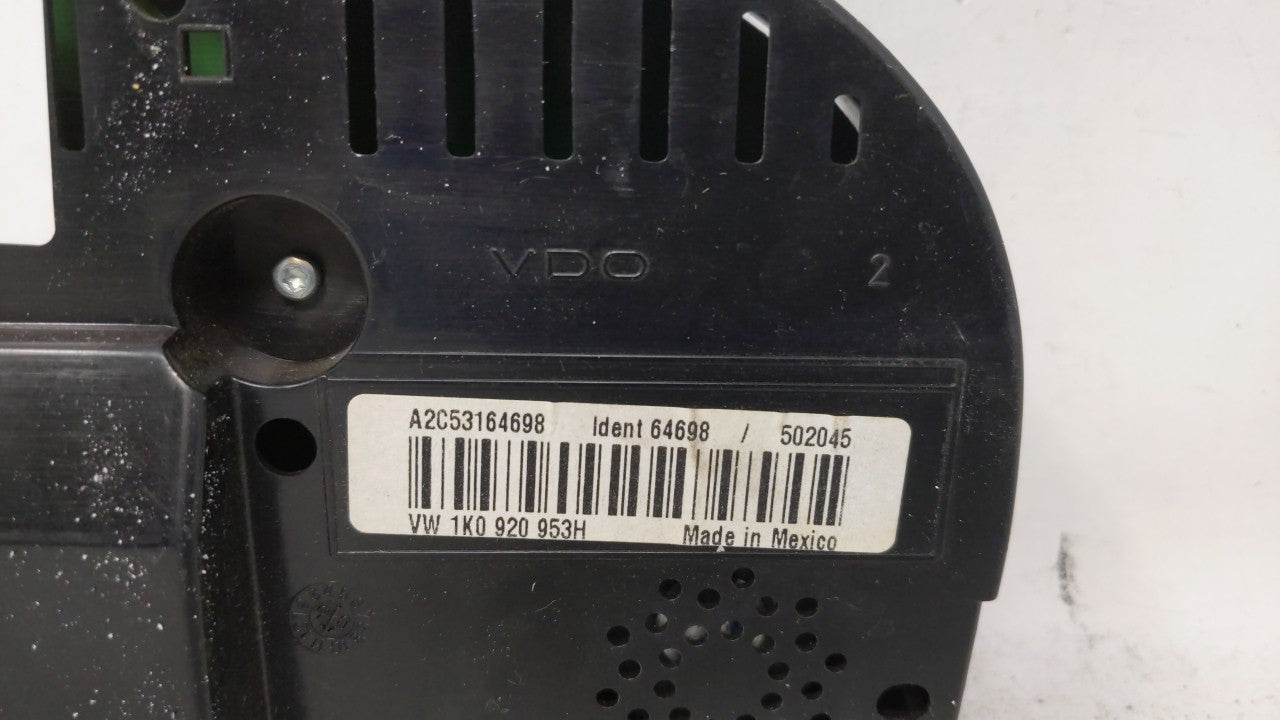 2004-2007 Volkswagen Golf Instrument Cluster Speedometer Gauges P/N:1K0 920 953H Fits Fits 2004 2005 2006 2007 OEM Used Auto