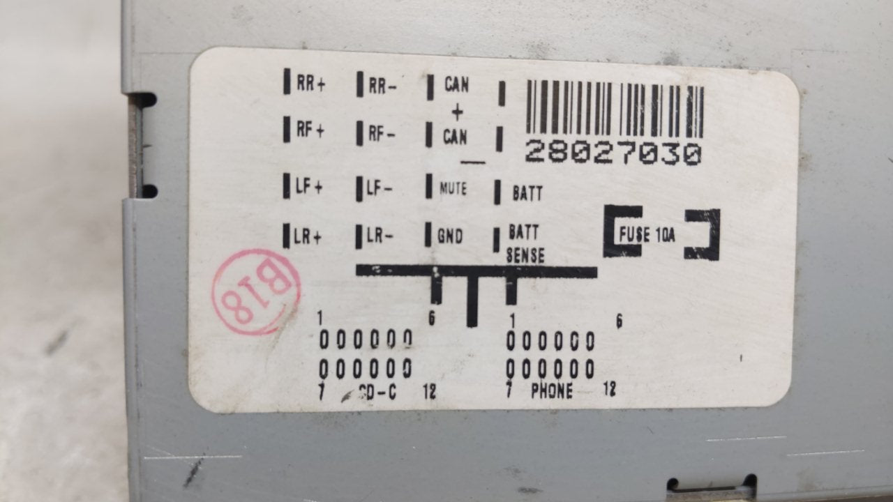 2005-2009 Volkswagen Jetta Am Fm Cd Player Radio Receiver - Oemusedautoparts1.com
