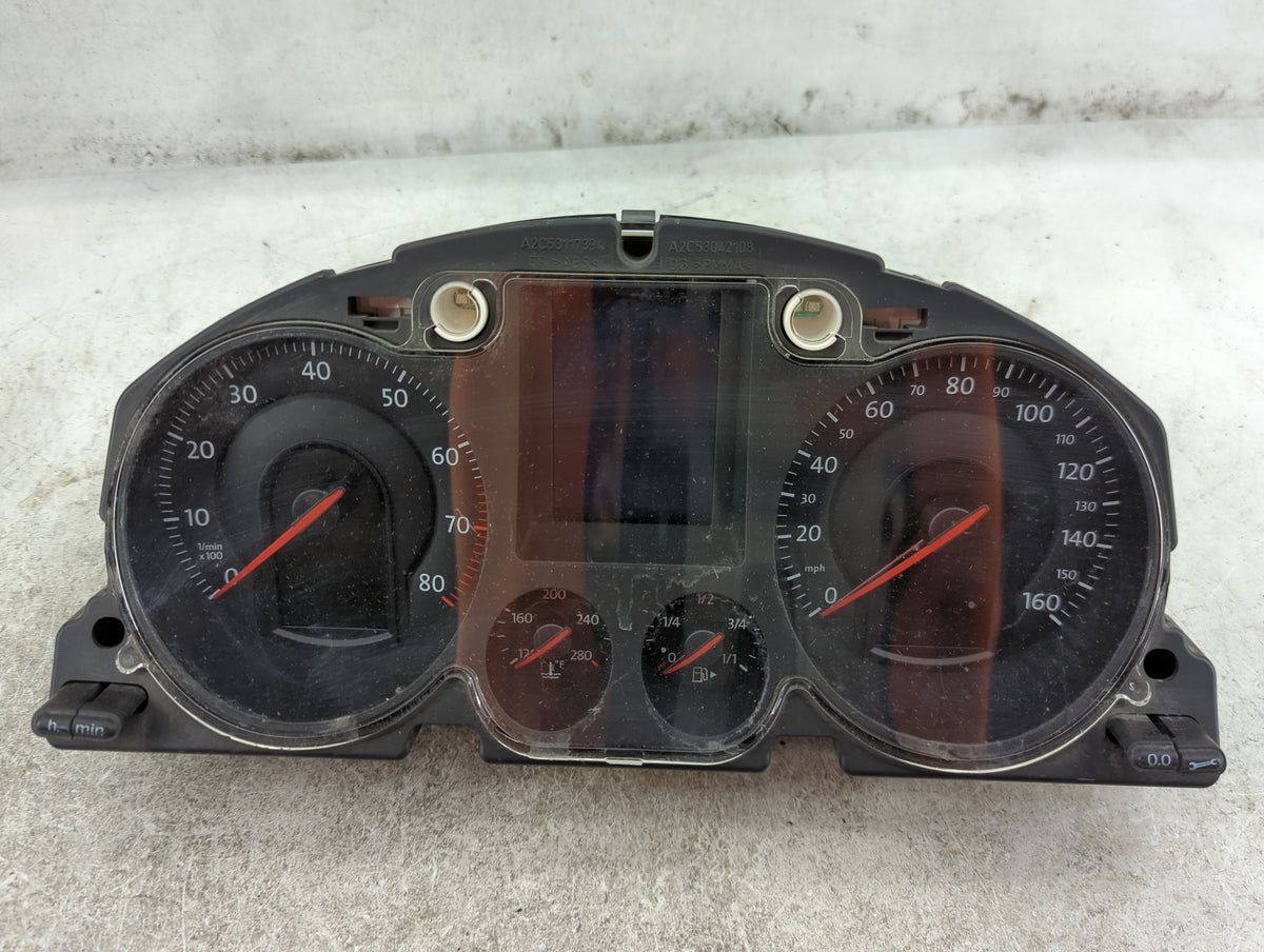 2006-2007 Volkswagen Passat Instrument Cluster Speedometer Gauges P/N:3C0920970H A2C53117196 Miles: Fits Fits 2006 2007 OEM 