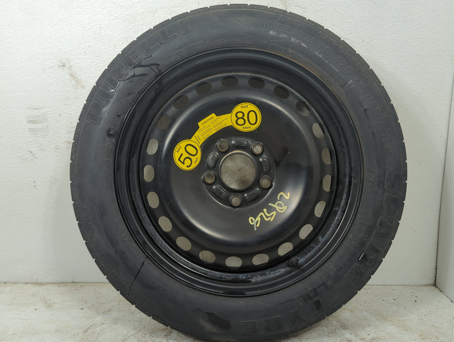 2004-2011 Volvo S40 Spare Donut Tire Wheel Rim Oem - Oemusedautoparts1.com