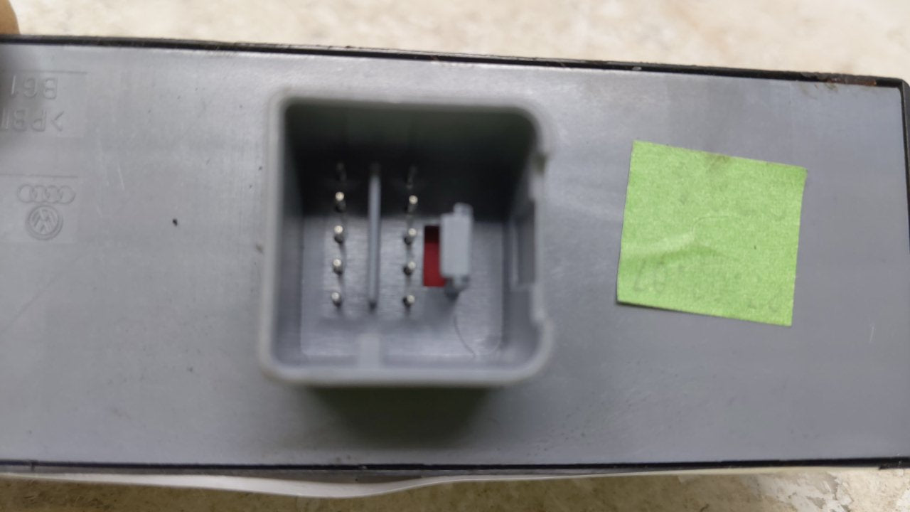 2006 Volkswagen Golf Master Power Window Switch Replacement Driver Side Left Fits OEM Used Auto Parts - Oemusedautoparts1.co