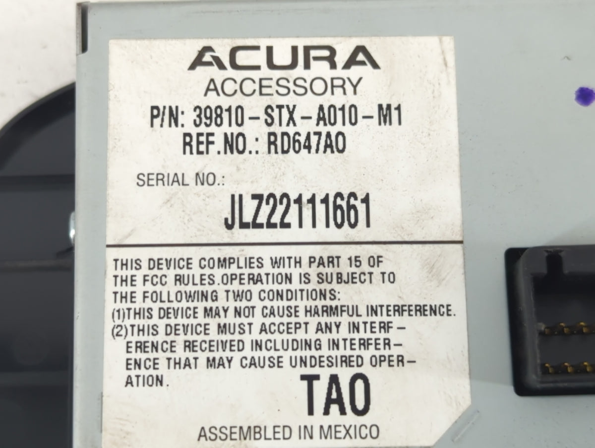 2007 Acura Mdx Information Radio Display Screen - Oemusedautoparts1.com