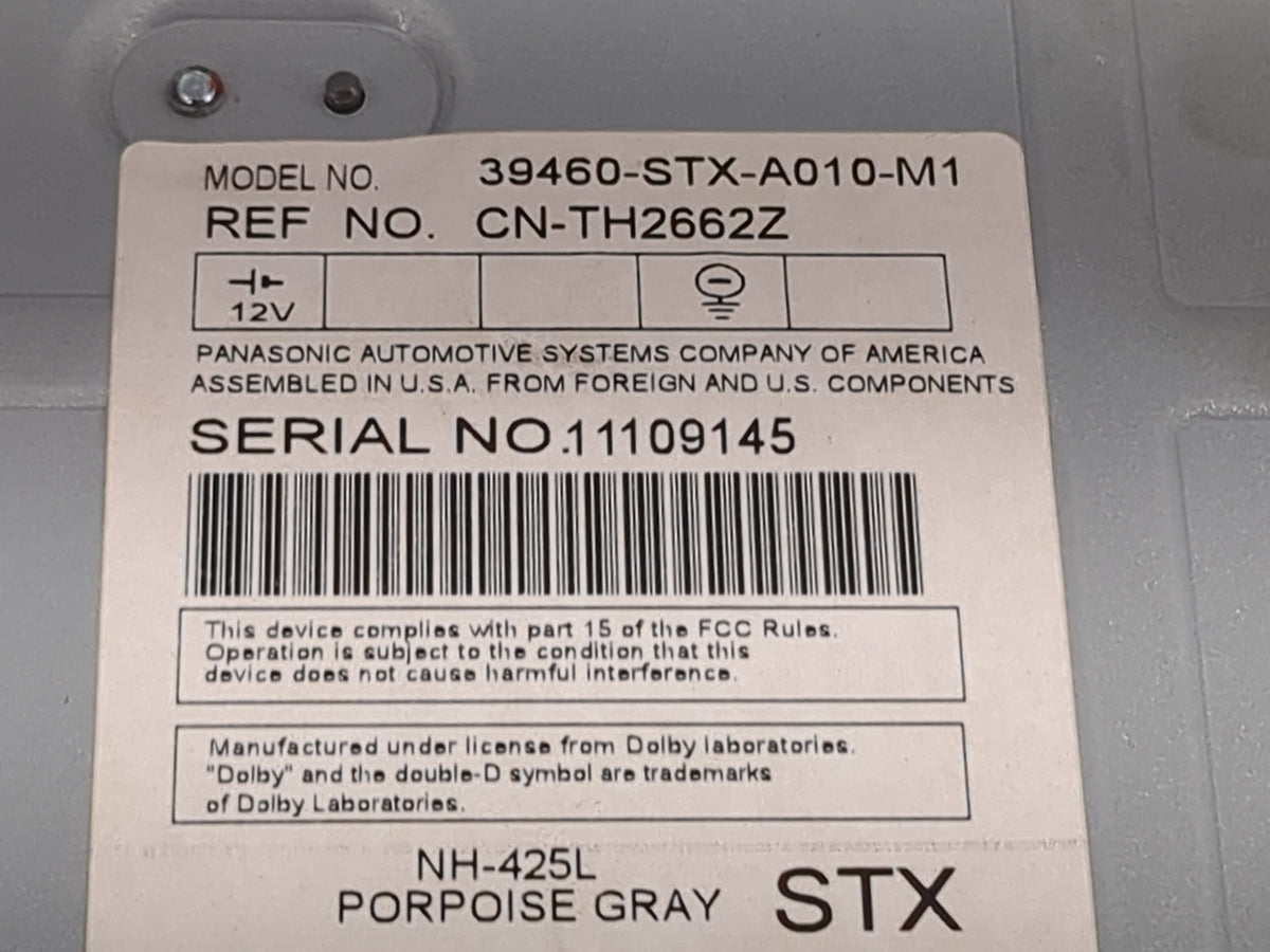 2007-2009 Acura Mdx Information Radio Display Screen Gray - Oemusedautoparts1.com