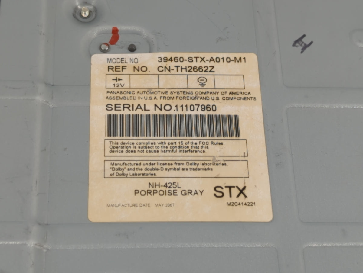 2007-2009 Acura Mdx Information Radio Display Screen Grey - Oemusedautoparts1.com
