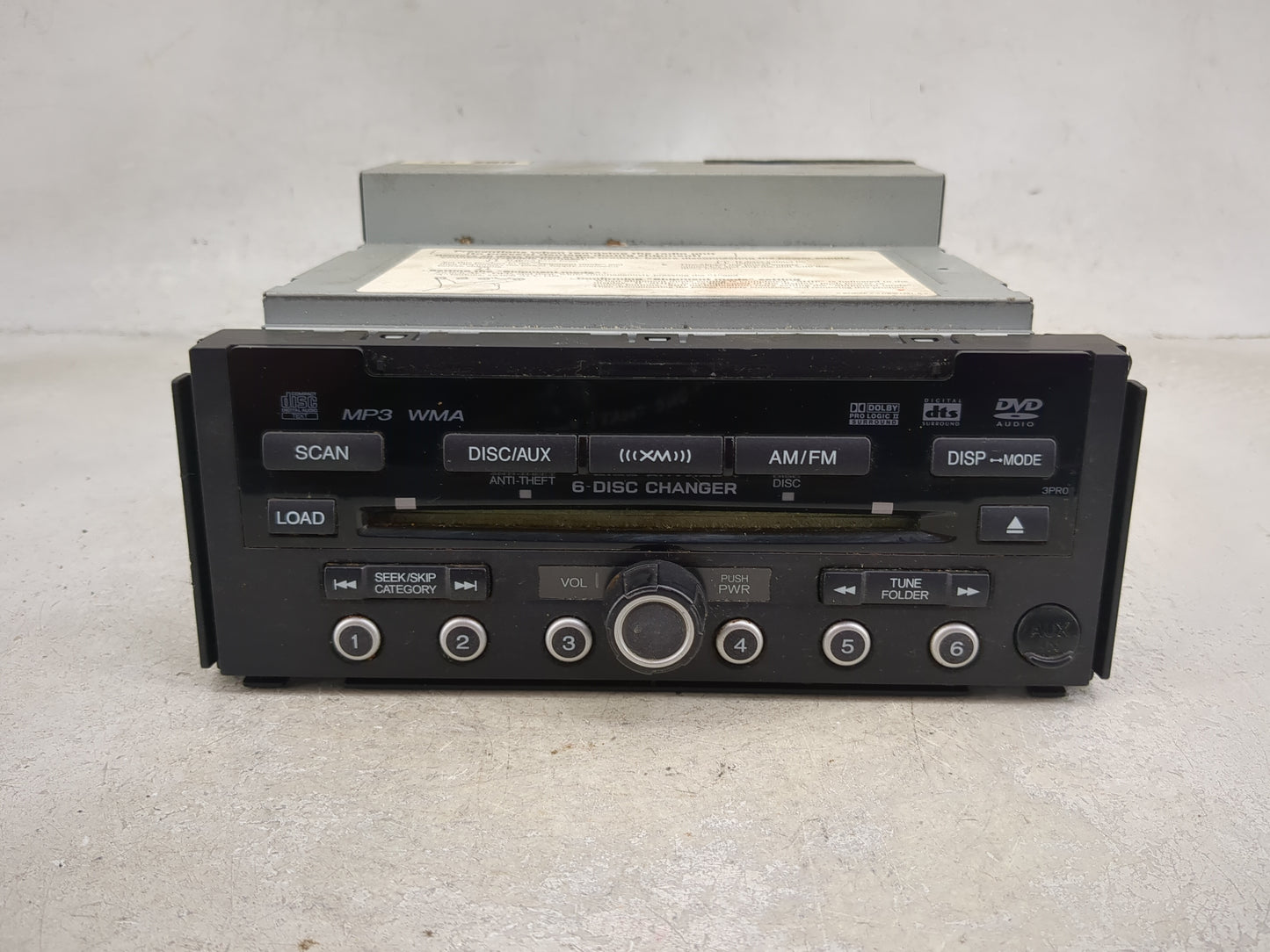 2007 Acura Rdx Radio AM FM Cd Player Receiver Replacement P/N:39101-STK-A120-M1 DVZ-MG6067ZH Fits OEM Used Auto Parts - Oemu