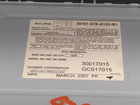2007 Acura Rdx Radio AM FM Cd Player Receiver Replacement P/N:39101-STK-A120-M1 DVZ-MG6067ZH Fits OEM Used Auto Parts - Oemu
