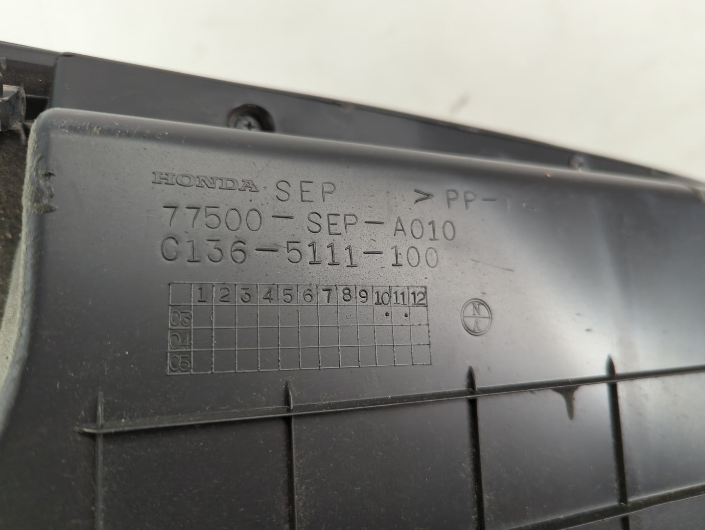 2007 Acura Tl Passenger Glove Box Door Storage Compartment 855269 - Oemusedautoparts1.com