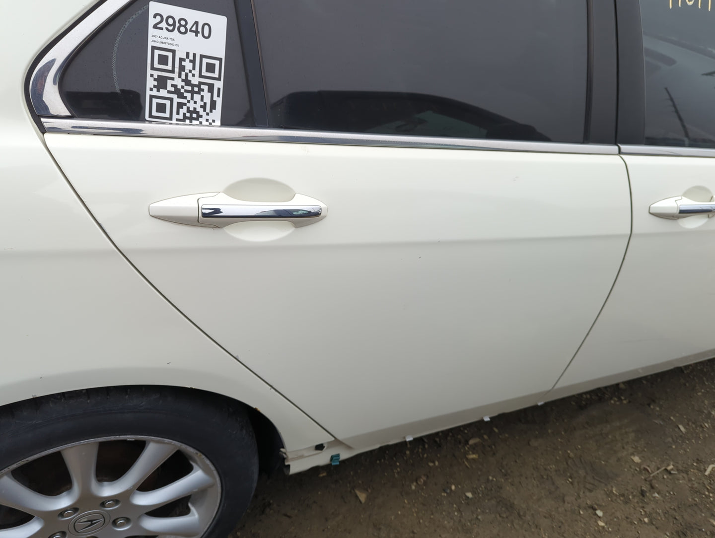 2004-2008 Acura Tsx Passenger Rear Door Oem - Oemusedautoparts1.com