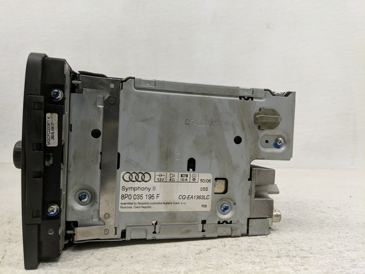 2006-2008 Audi A3 Radio AM FM Cd Player Receiver Replacement P/N:8P0 035 195 K 8P0 035 195N Fits Fits 2006 2007 2008 OEM Use