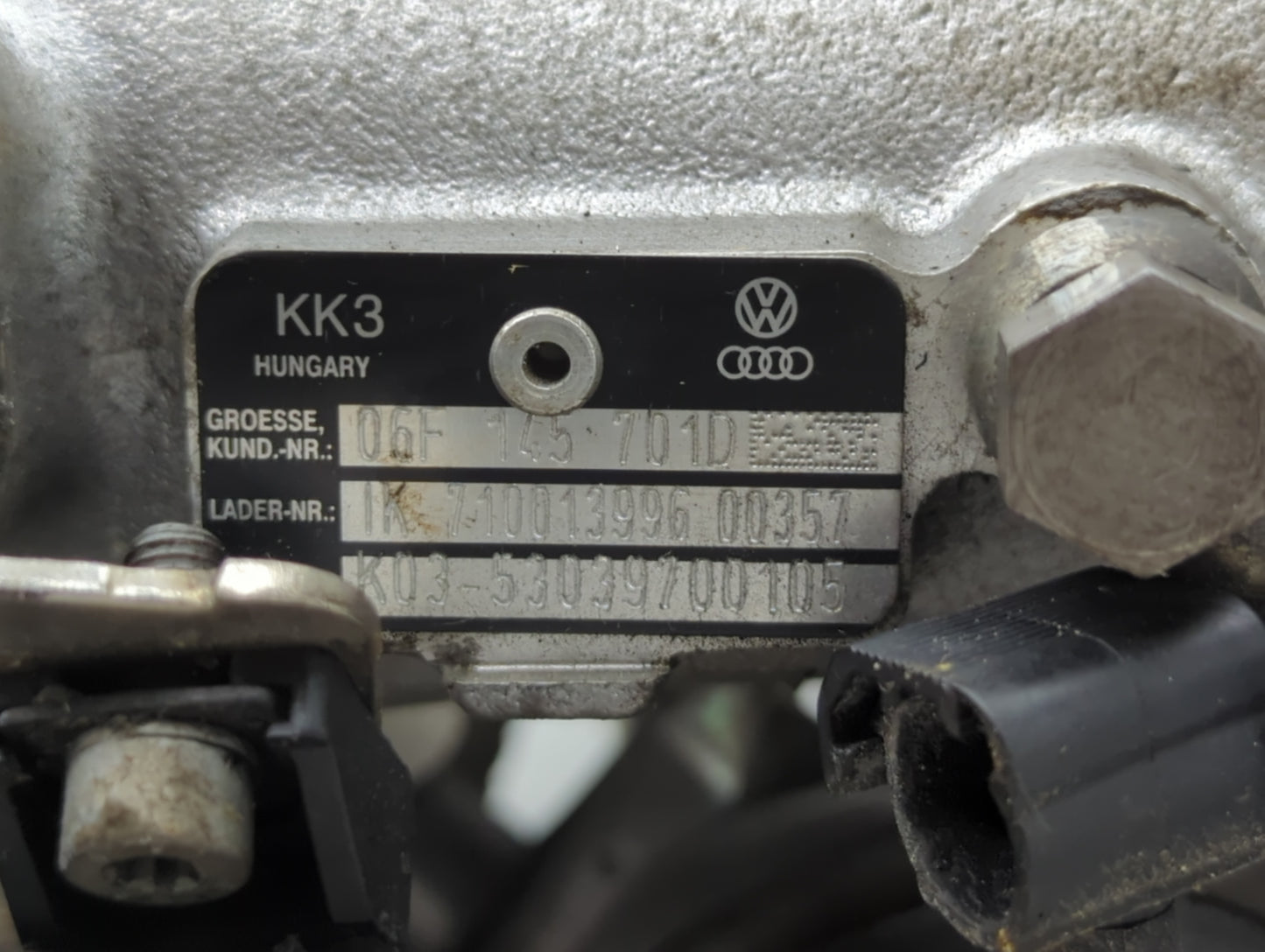 2005-2009 Audi A4 Turbocharger Turbo Charger Super Charger Supercharger - Oemusedautoparts1.com