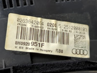 2007-2009 Audi A4 Instrument Cluster Speedometer Gauges P/N:0263642064 8H0920951F Fits Fits 2007 2008 2009 OEM Used Auto Par