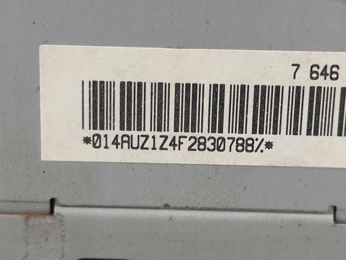 2007 Audi A4 Radio AM FM Cd Player Receiver Replacement P/N:7646019380 8E0035195AC Fits OEM Used Auto Parts - Oemusedautopar