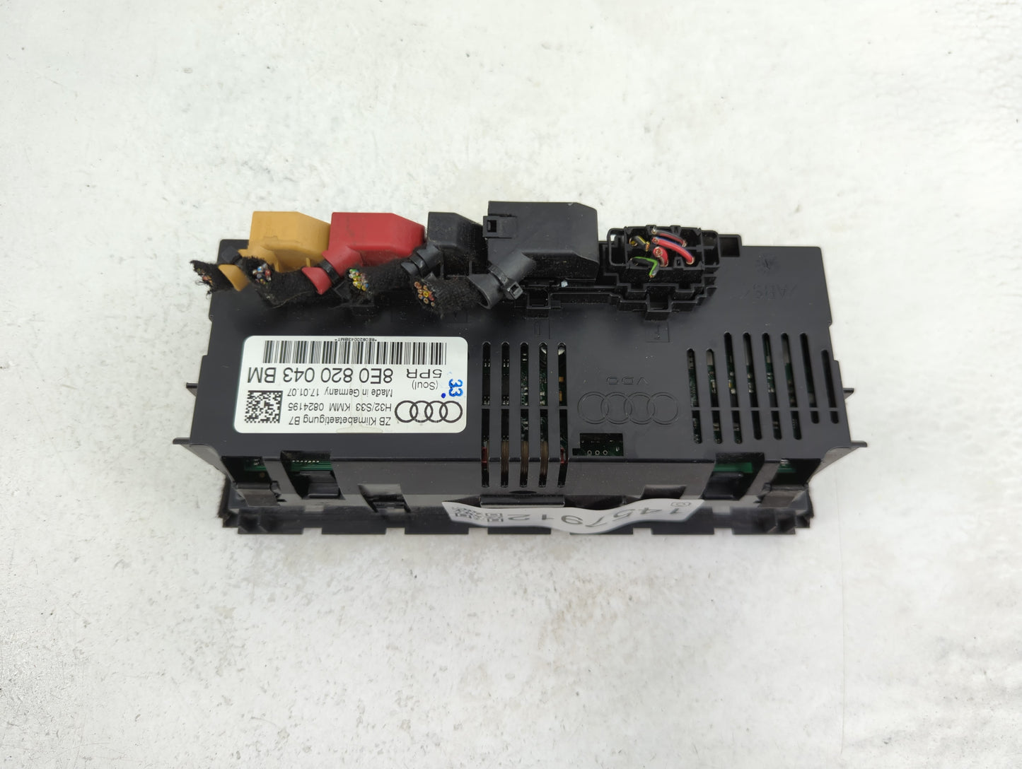 2005-2009 Audi A4 Climate Control Module Temperature AC/Heater Replacement P/N:8E0 820 043 BM Fits Fits 2005 2006 2007 2008 