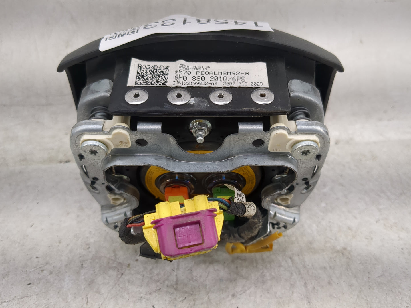 2007-2009 Audi A4 Air Bag Driver Left Steering Wheel Mounted Black 1458133 - Oemusedautoparts1.com