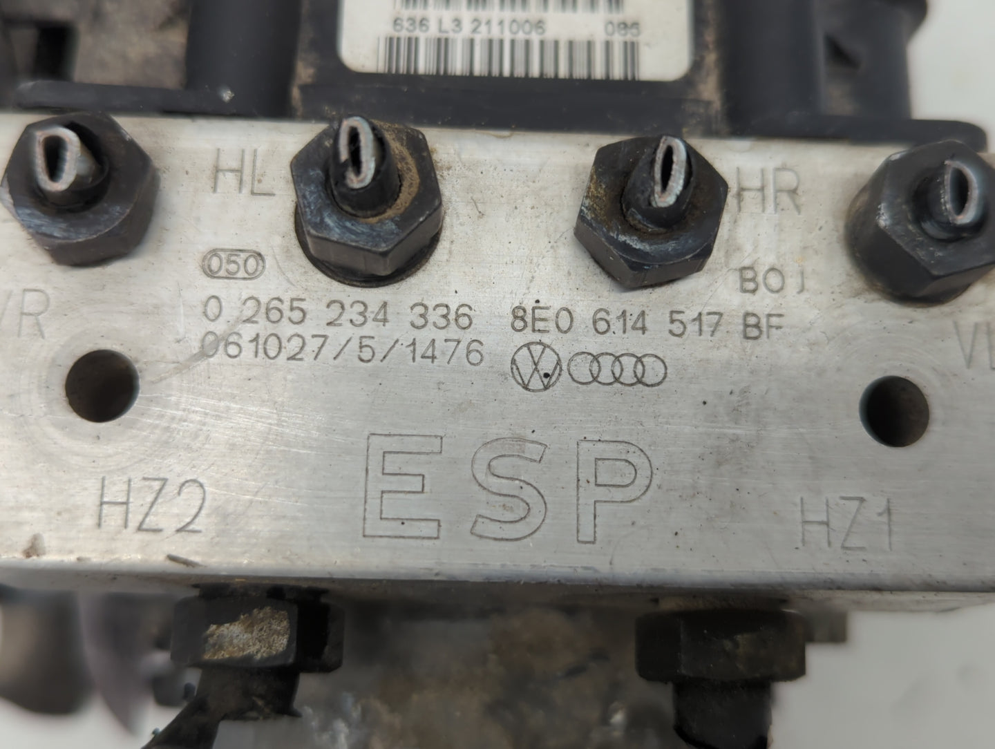 2007-2009 Audi A4 ABS Pump Control Module Replacement P/N:8E0 614 517 BF Fits Fits 2007 2008 2009 OEM Used Auto Parts - Oemu