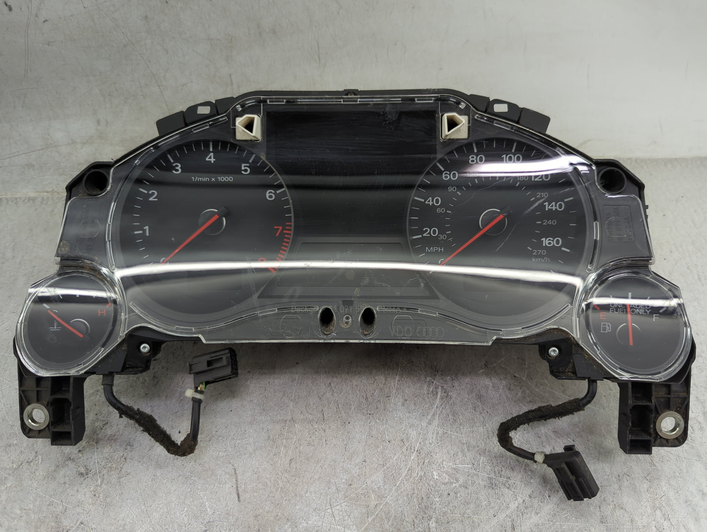 2007 Audi A8 Instrument Cluster Speedometer Gauges P/N:4E0920951C 100801010460003759 Miles:97K Fits OEM Used Auto Parts - Oe