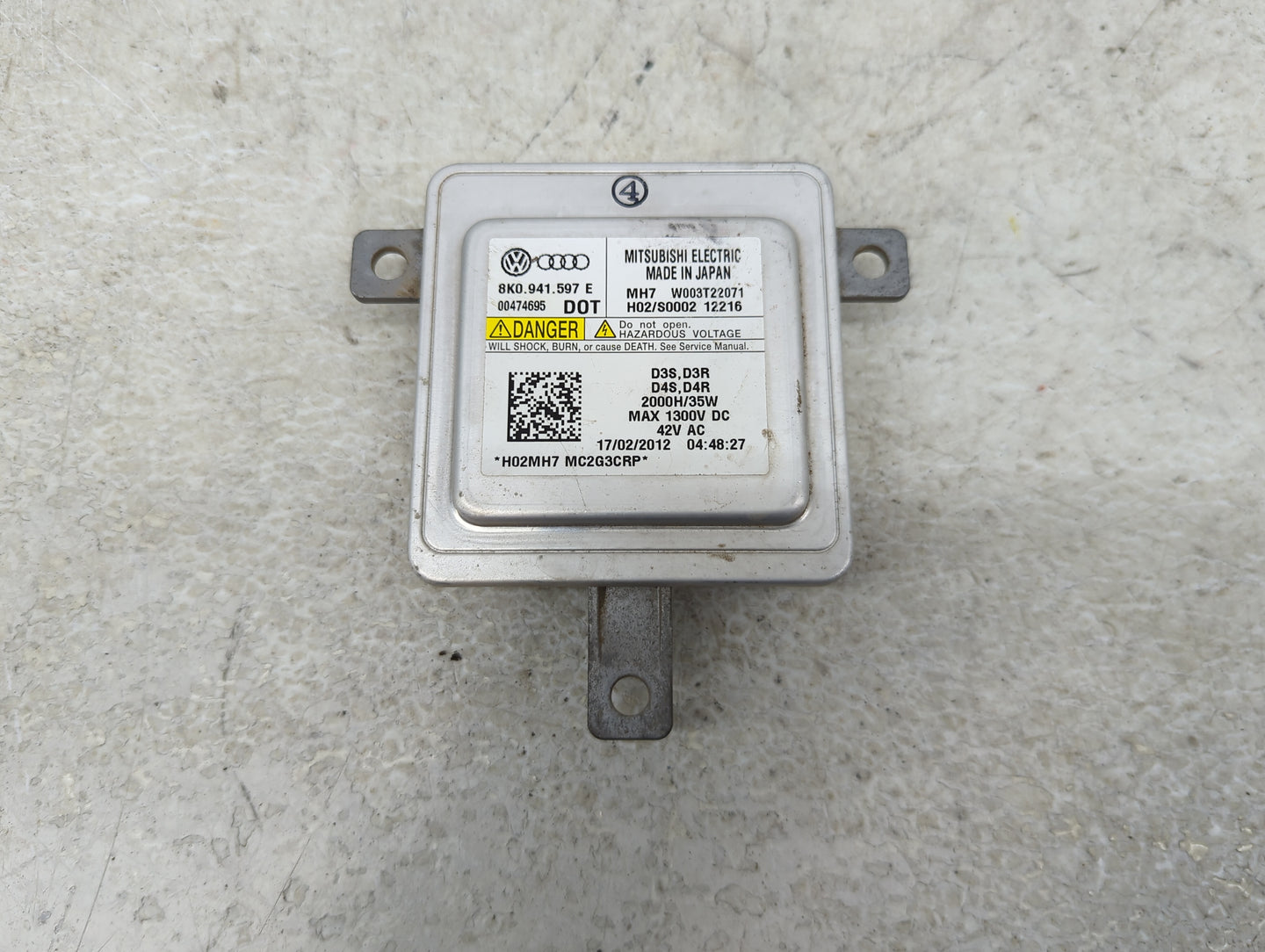 2007-2009 Audi Q7 Headlight Ballast Head Light - Oemusedautoparts1.com