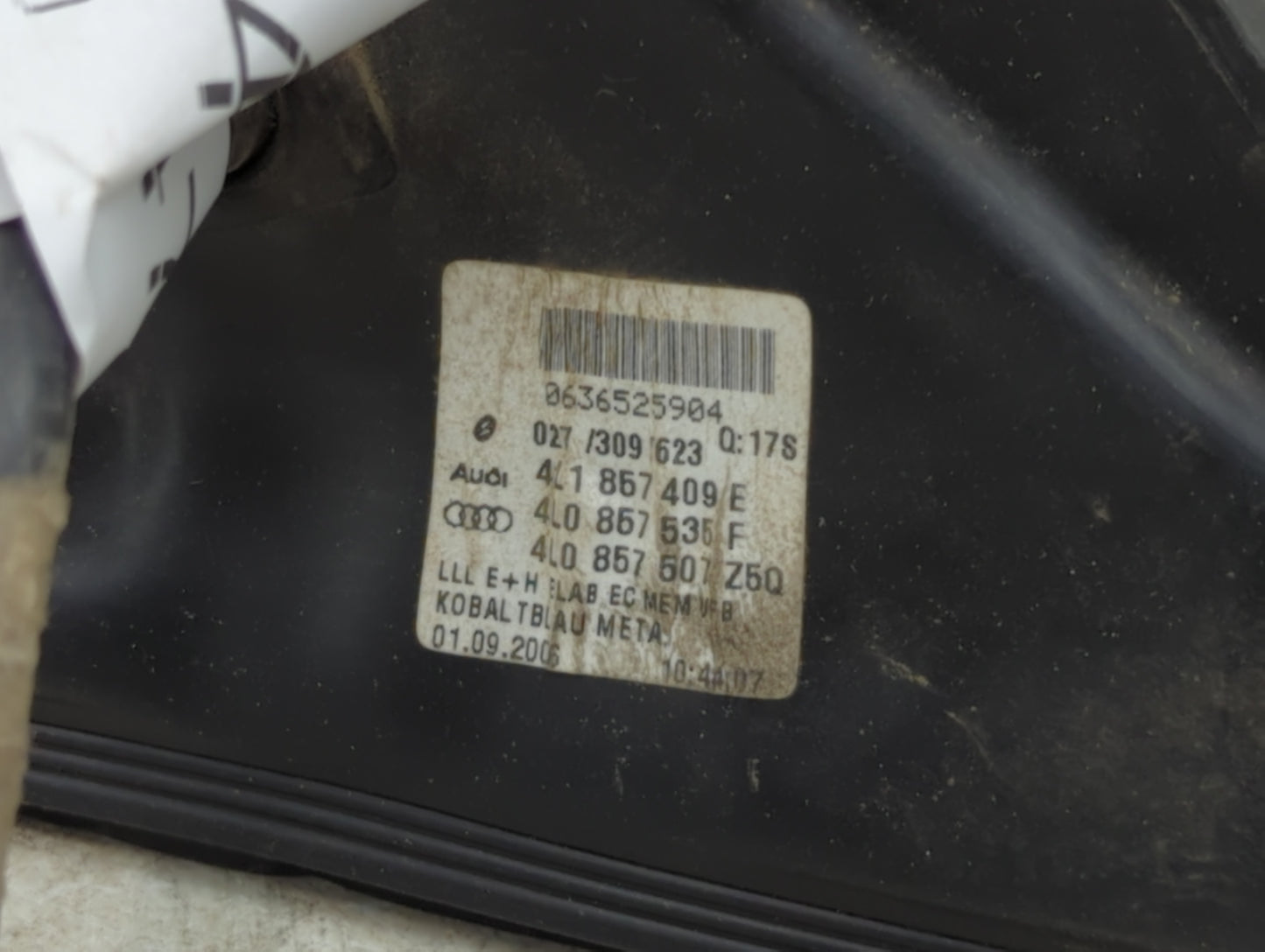 2007-2009 Audi Q7 Driver Side View Mirror - Left Door Mirror OEM Used - Oemusedautoparts1.com
