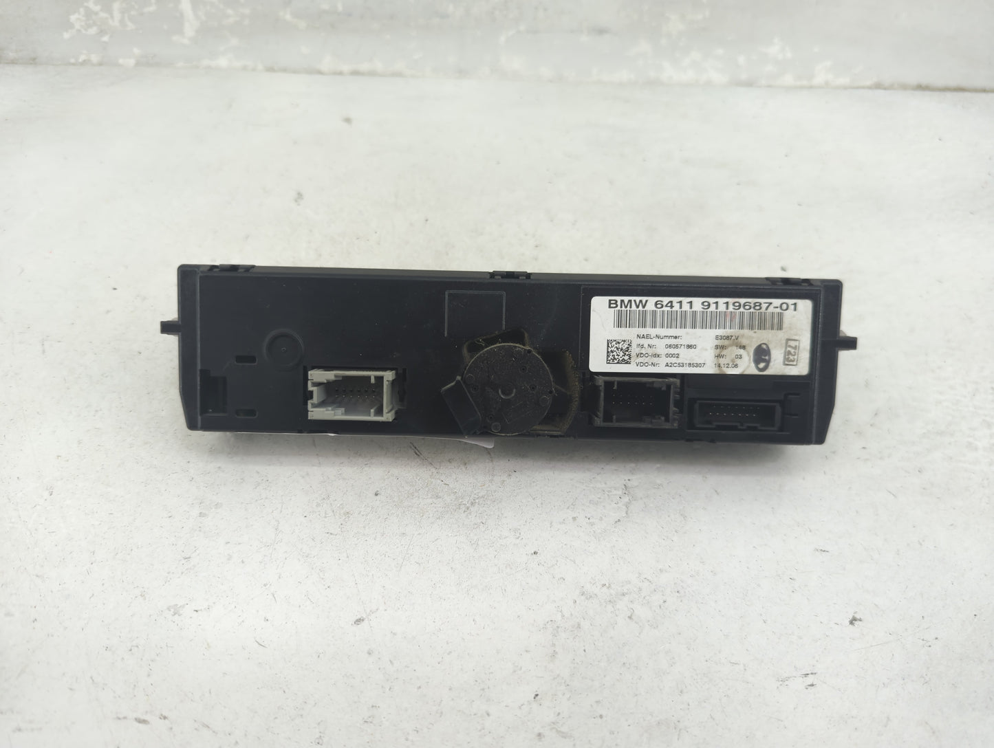 2007-2010 Bmw 328i Climate Control Module Temperature AC/Heater Replacement P/N:64119119687 9119687-01 Fits OEM Used Auto Pa