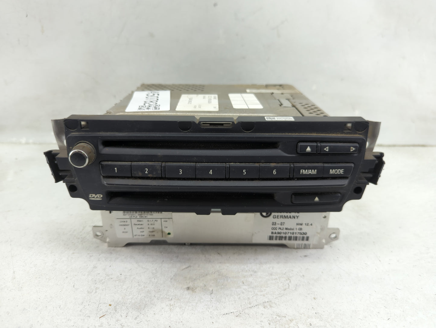 2007-2008 Bmw 328i Radio AM FM Cd Player Receiver Replacement P/N:10878810 BA901071017530 Fits Fits 2007 2008 2009 OEM Used 